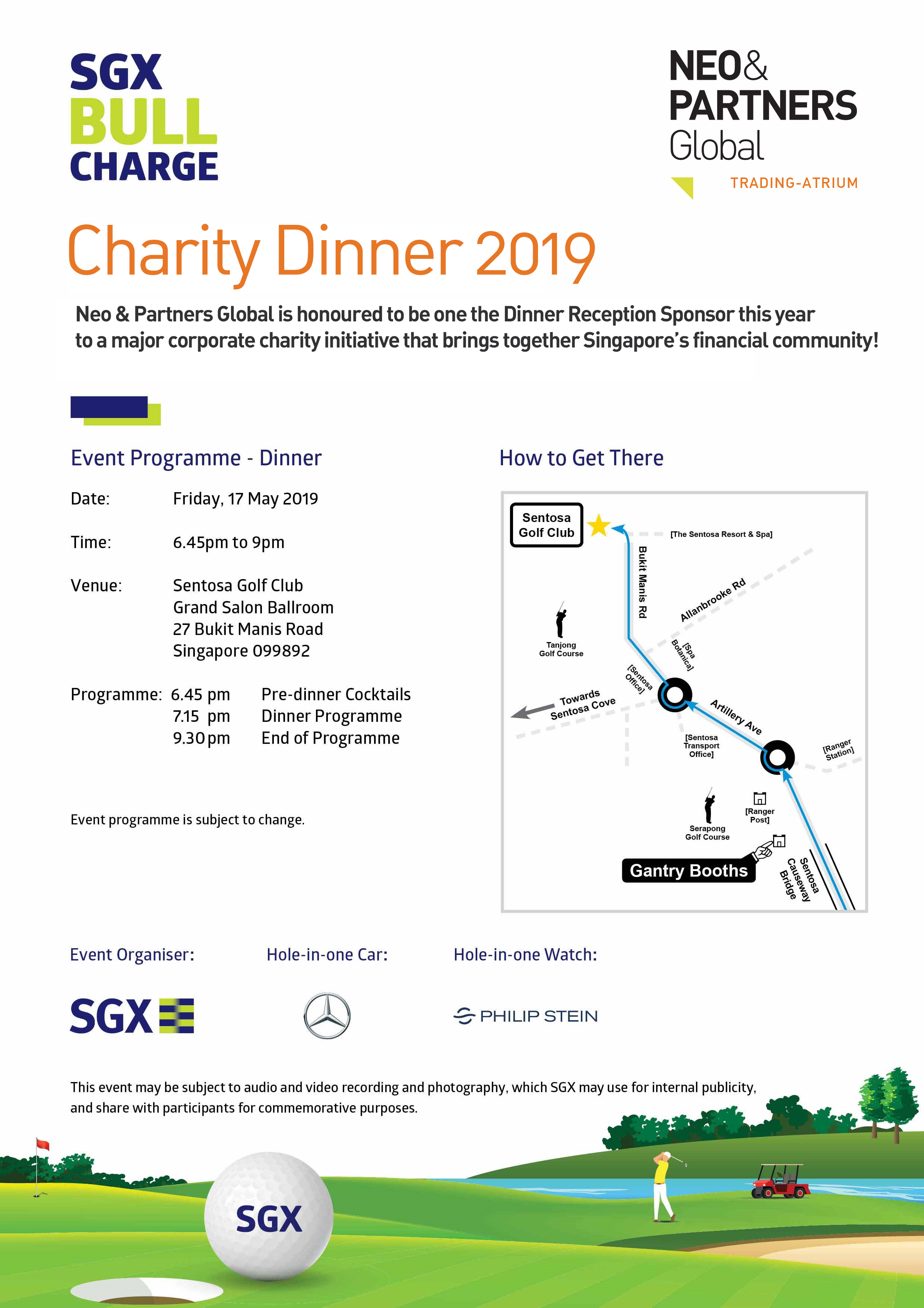 SGX Bull Charge Charity Dinner 2019
